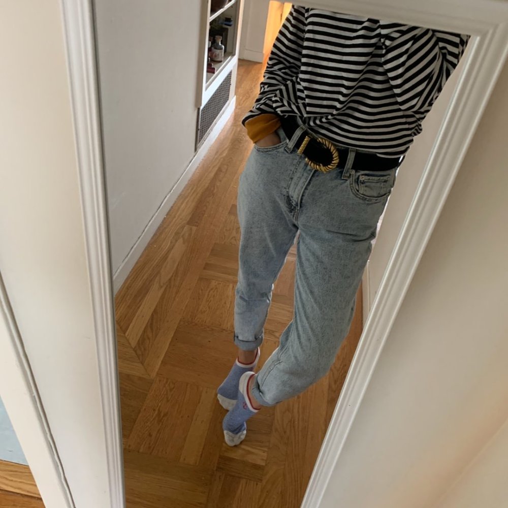 Zara black velvet gold/silver buckle belts bundle of 2 size S - Picture 7 of 8